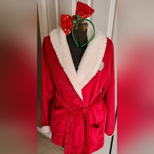 Christmas morning bathrobe & bottoms